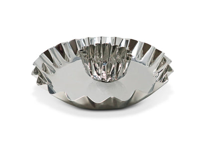 VIVIENCE - Stainless Steel Chip and Dip Bowl, 14.25"D