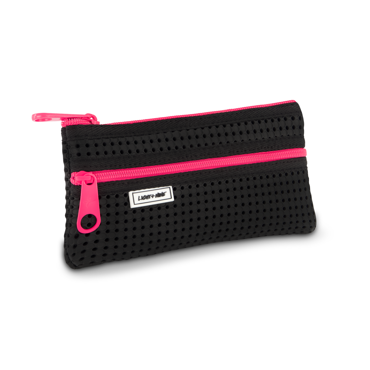 Light + Nine - Flat Pencil Pouch Neon Pink