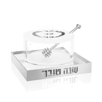 Feldart LLC - Lucent Honey Dish: Silver
