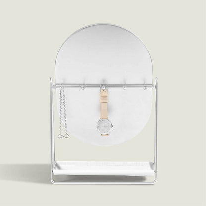 Stackers - White Mirror with Jewellery Stand