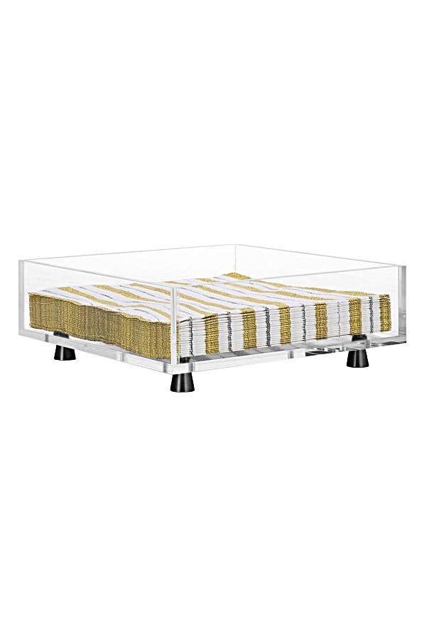 Krifts Products - Acrylic  Square Napkin Holder on Legs