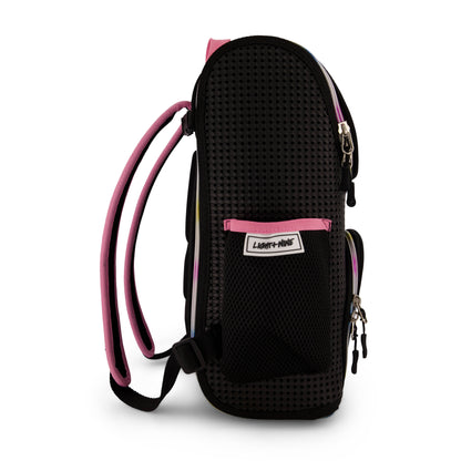 Light + Nine - Student Backpack Rainbow Pink