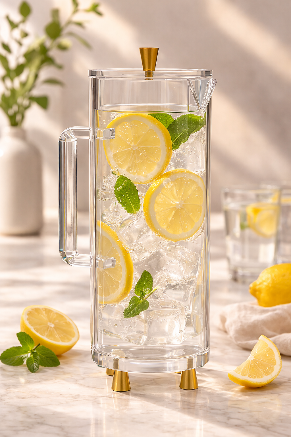 Krifts Products - Acrylic Pitcher with Sealed Lid
