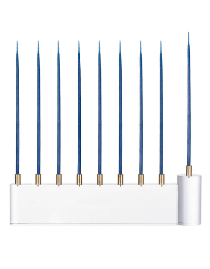 DesignStyles Home - Willow & Riley 30 MM Gold Candle Holders Acrylic Menorah