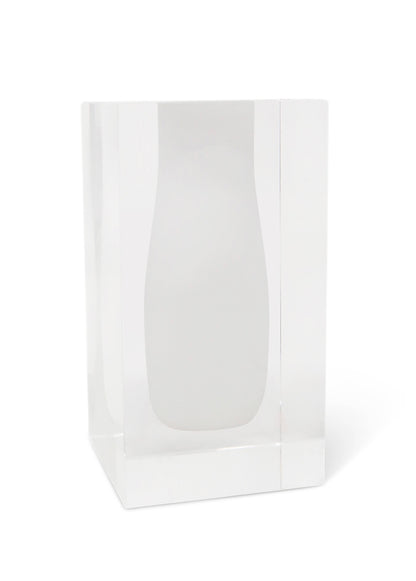 VIVIENCE - Double Wall Crystal Bud Vase Colored Inner