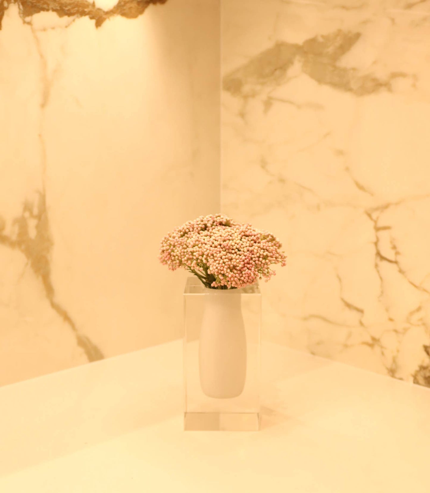 VIVIENCE - Double Wall Crystal Bud Vase Colored Inner