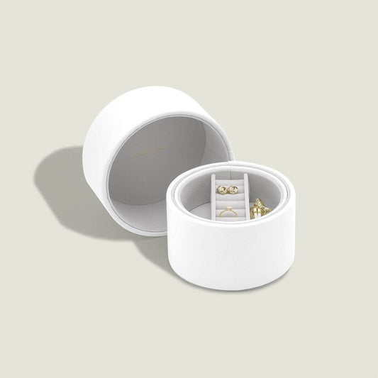 Stackers - Pebble White Bedside Jewellery Box Pod