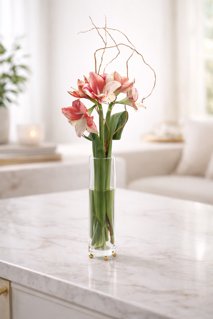Krifts Products - Acrylic Vase on Gold Legs
