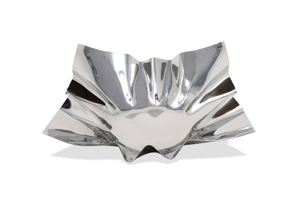 VIVIENCE - Square Bowl, 12.25": Silver