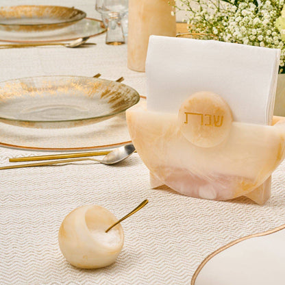 Waterdale Collection - Resin Salt Cellar: Marble
