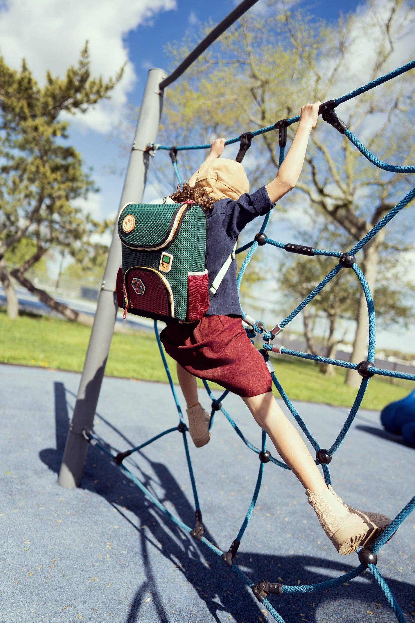 Light + Nine - Student Backpack Artist Green