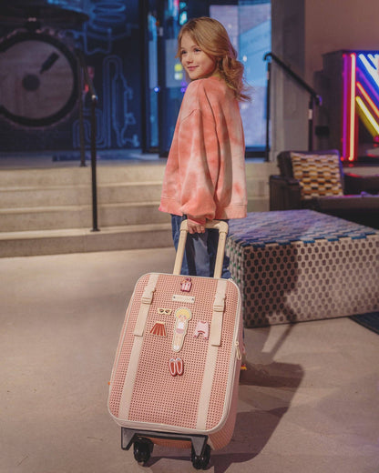 Light + Nine - Kids Travel Suitcase Blossom Pink