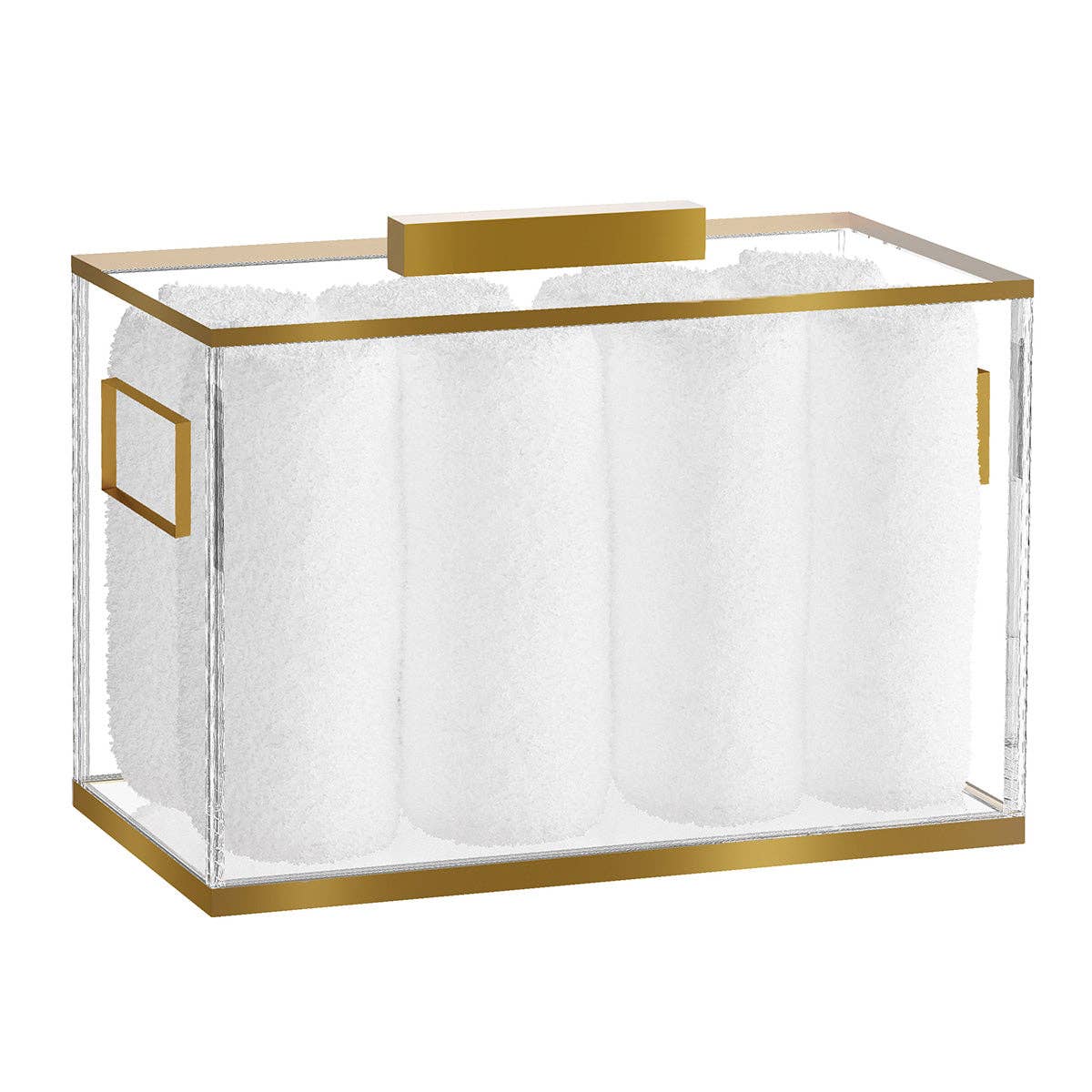Feldart LLC - Edged Towel Box: Gold