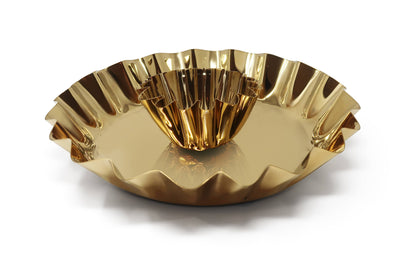 VIVIENCE - Stainless Steel Chip and Dip Bowl, 14.25"D