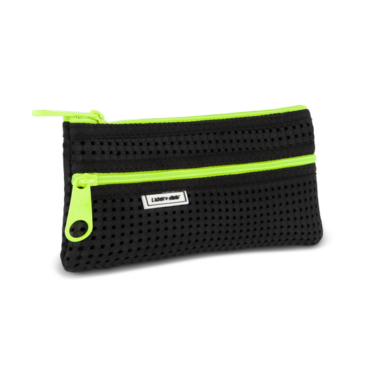 Light + Nine - Flat Pencil Pouch Neon Lime