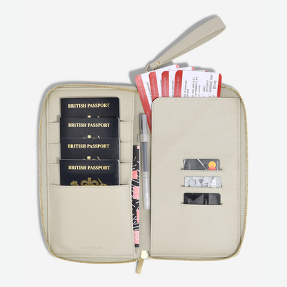 Stackers - Oatmeal & Linen Passport Travel Organiser