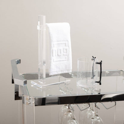 Waterdale Collection - Finger Towel Stand: Clear
