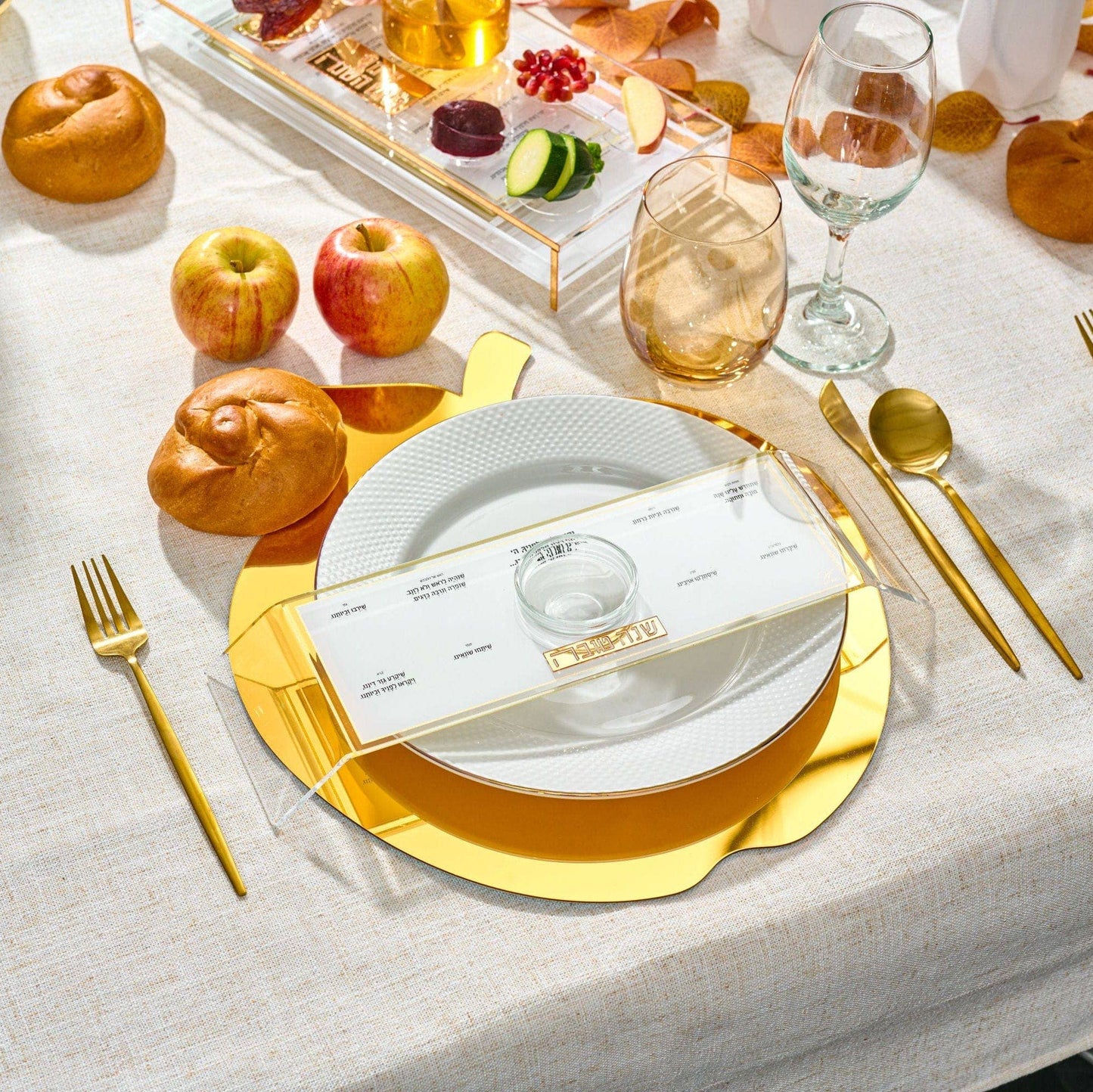 Waterdale Collection - Classic 2.0 Raised Simanim Trays (4)