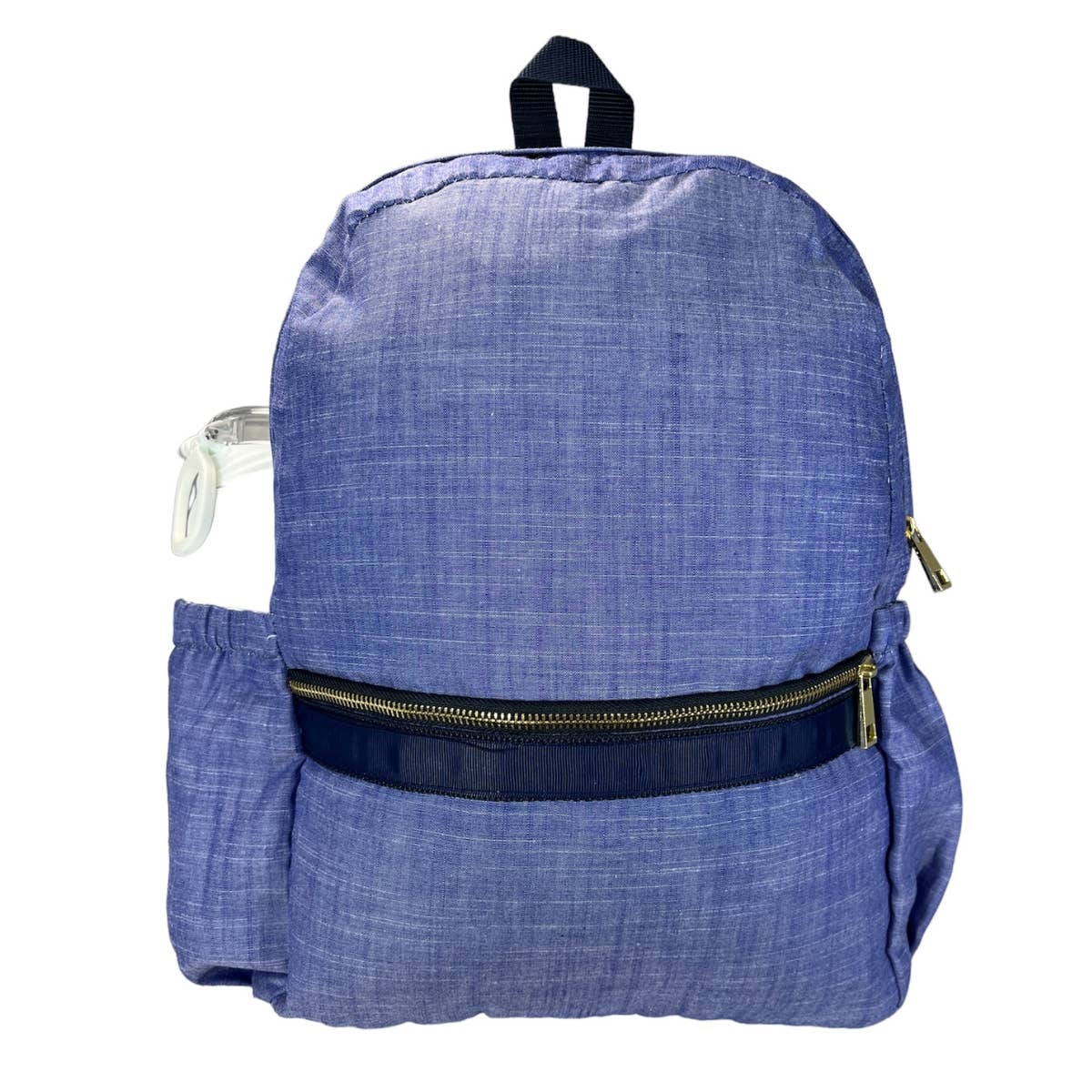 Mint - Navy Chambray Medium Backpack w/ Pocket | Mint