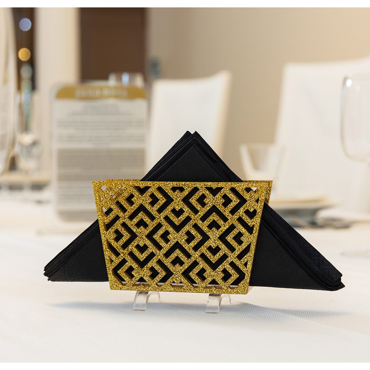 Laser Cut Standing Napkin Holder