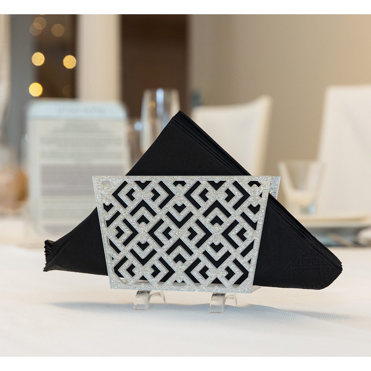 Laser Cut Standing Napkin Holder