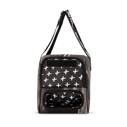 Light + Nine - Duffy Bag with Shoe Compartment Black Tie Dye