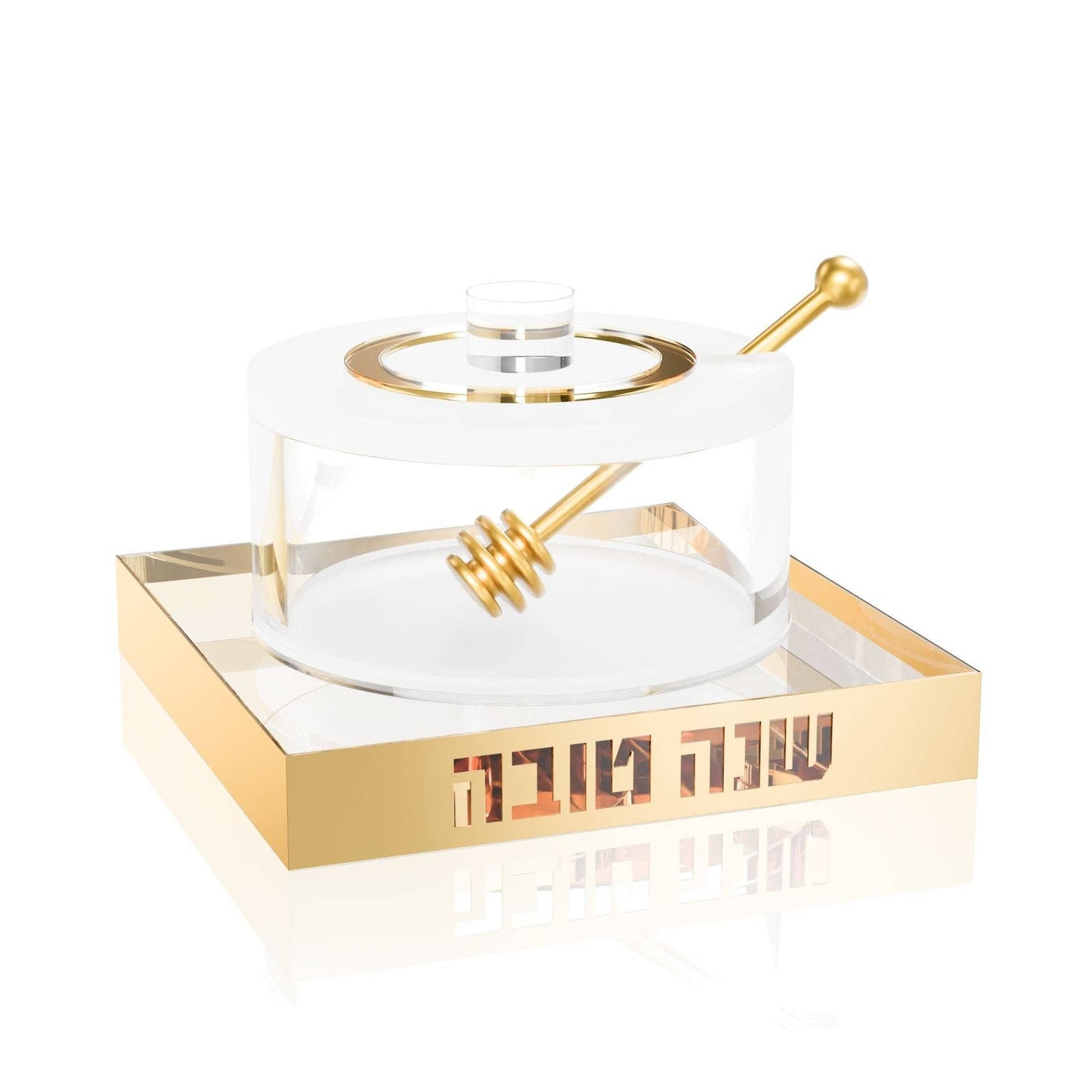 Feldart LLC - Lucent Honey Dish: Silver