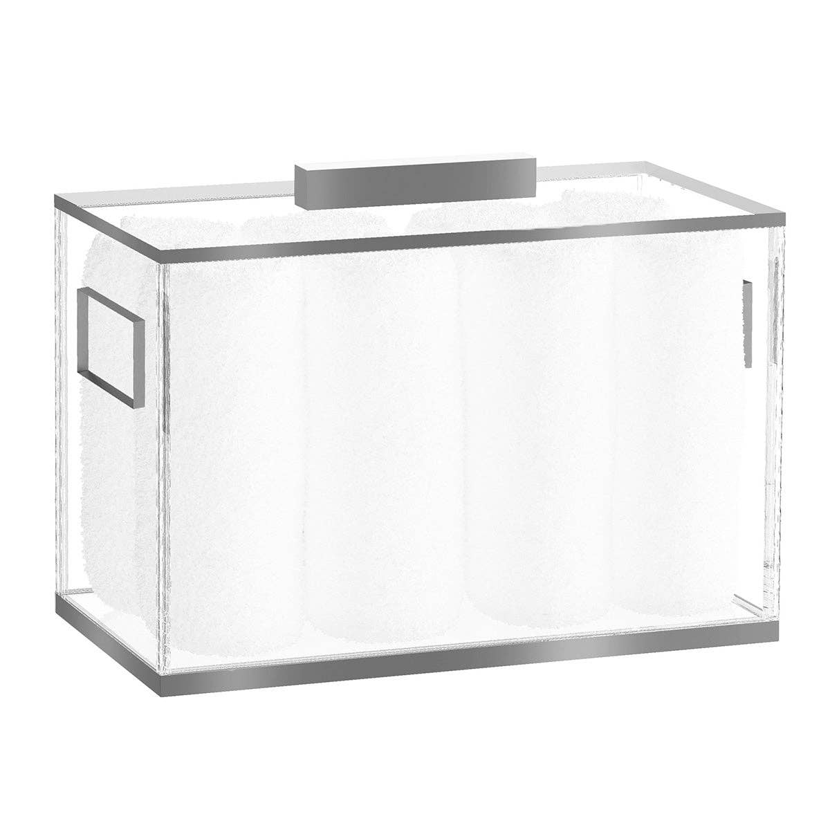 Feldart LLC - Edged Towel Box: Silver