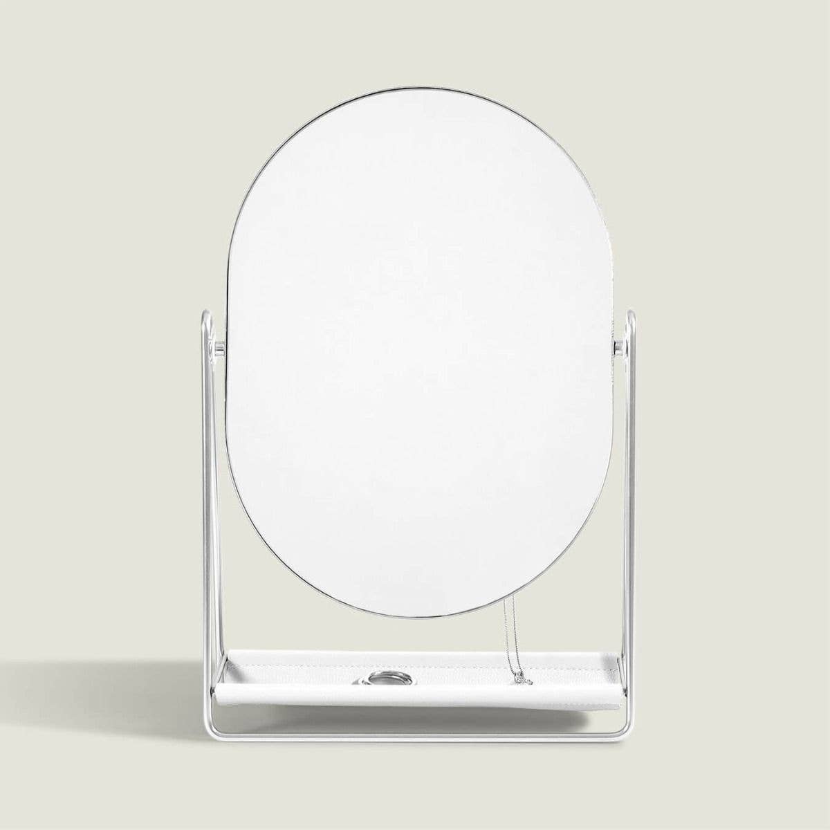 Stackers - White Mirror with Jewellery Stand