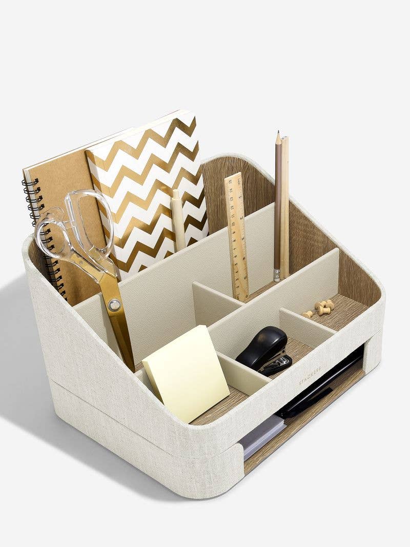 Stackers - Desk Organiser Set - Oatmeal & Linen
