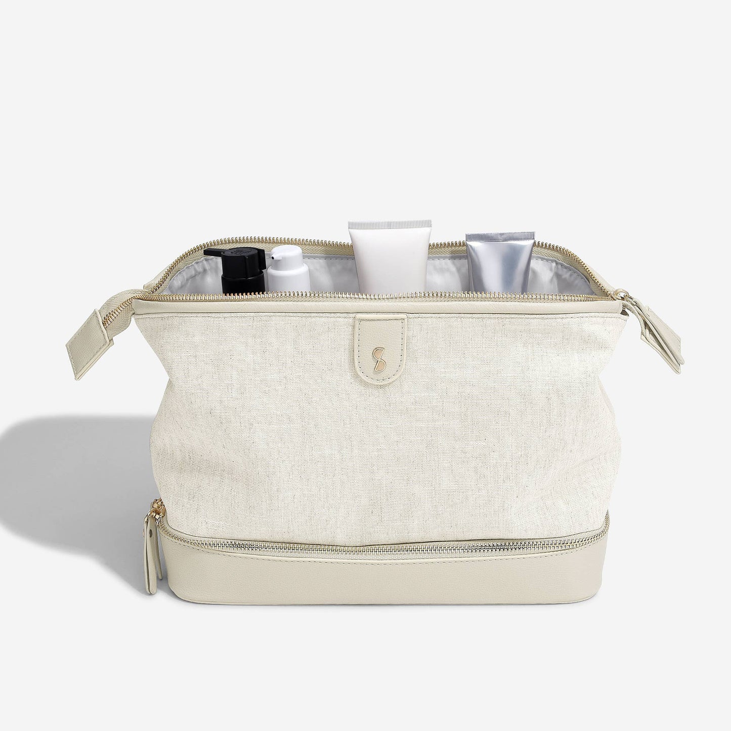 Stackers - Oatmeal & Linen Washbag
