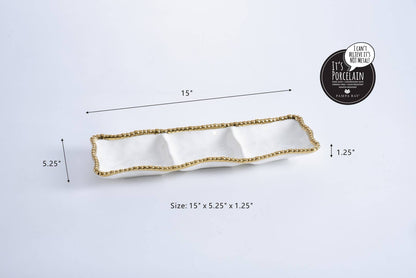 Pampa Bay - 3-Section Serving Piece