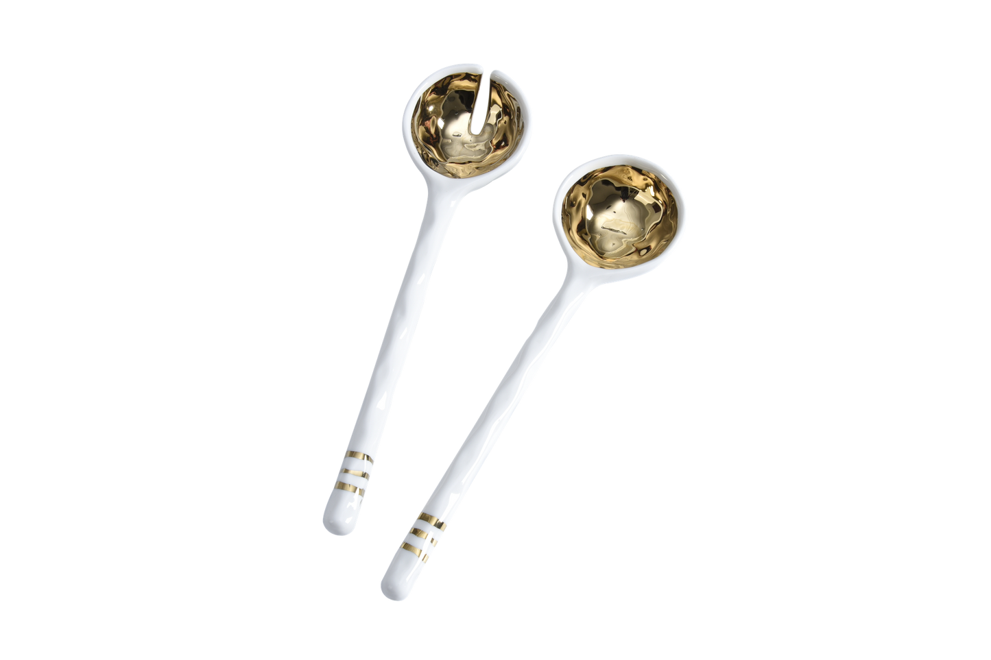 Pampa Bay - Porcelain Salad Server Set Gold