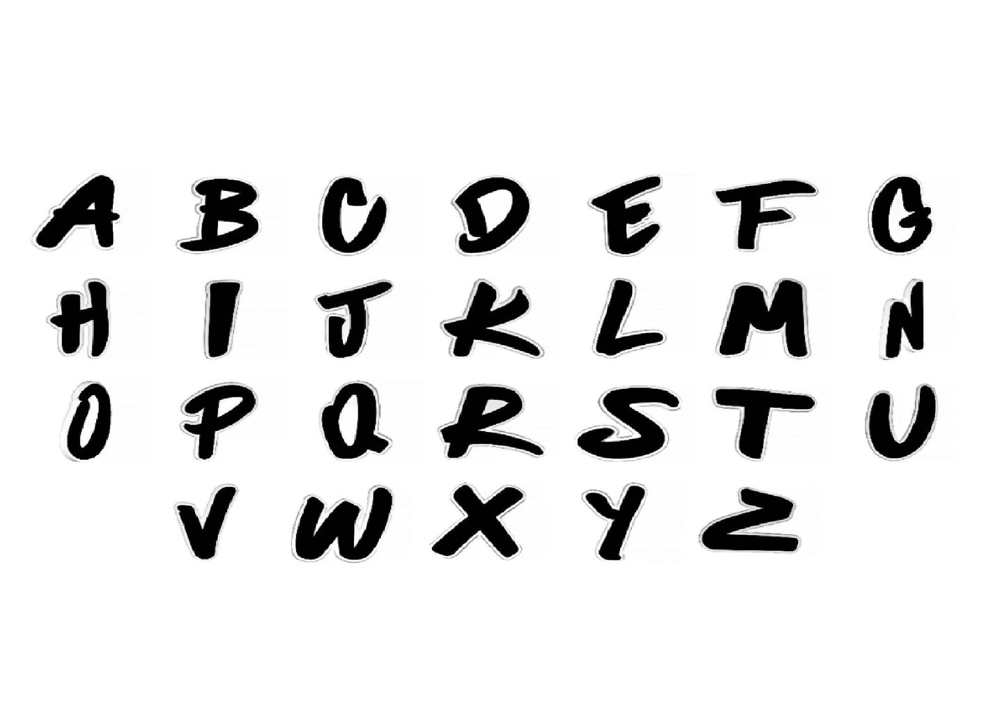 Light + Nine - DIY ALPHABET NIMIX SET BLACK N WHITE