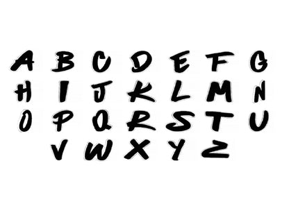 Light + Nine - DIY ALPHABET NIMIX SET BLACK N WHITE
