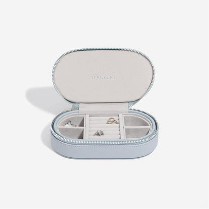 Stackers - Oval Zipped Travel Jewellery Box