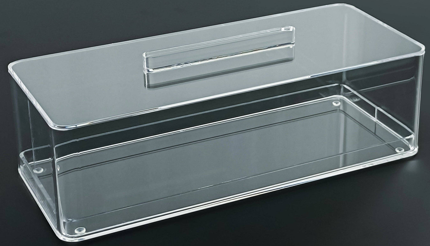 DesignStyles Home - Rectangular Shaped Acrylic Cake Container with Lid