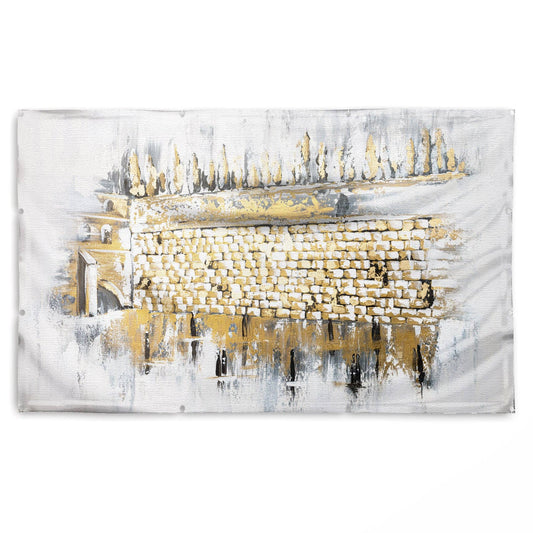 Waterdale Collection - Kosel at Winter Vinyl Sukkah Decoration: 8' x 7'