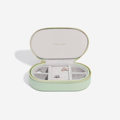 Stackers - Oval Zipped Travel Jewellery Box