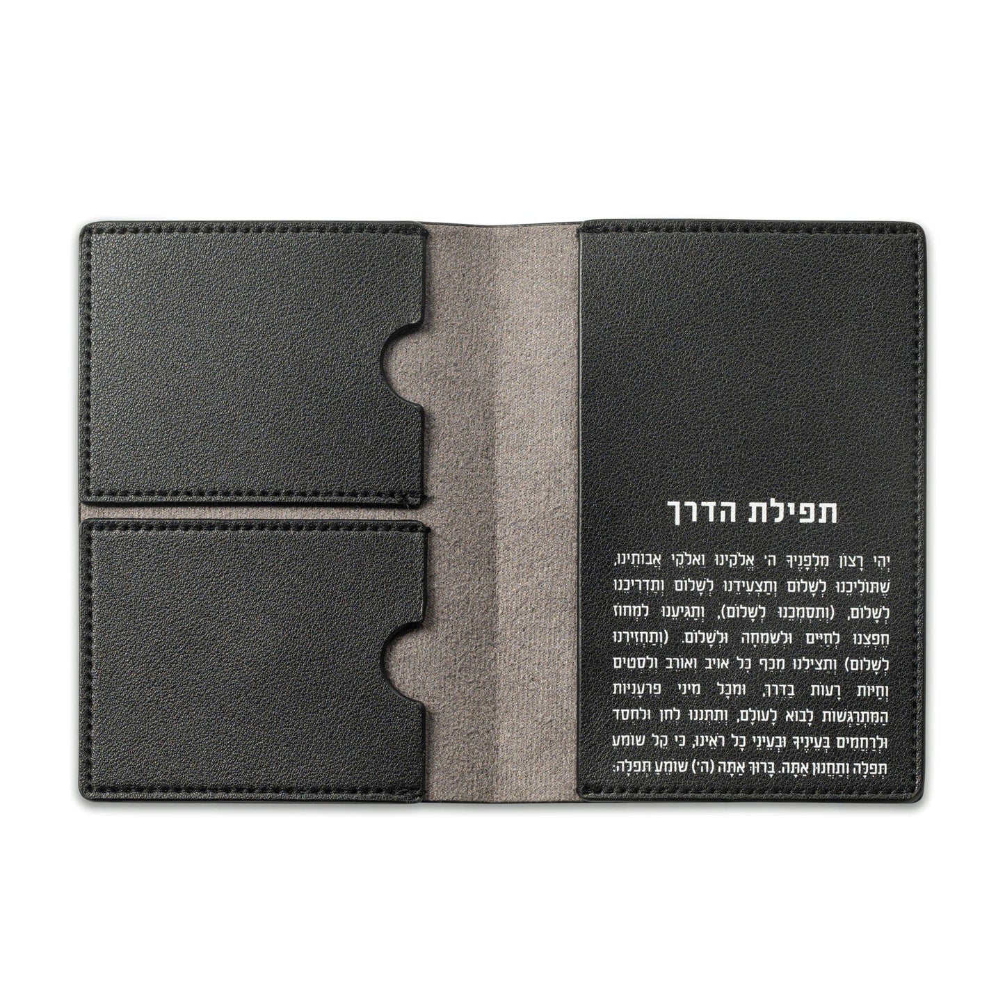 Waterdale Collection - Leather Passport Case: Black