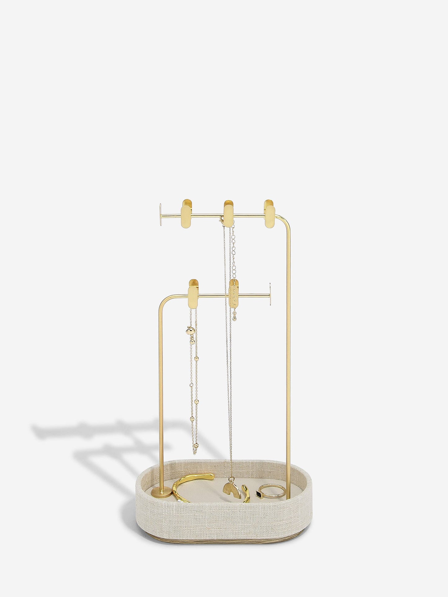 Stackers - Oatmeal & Linen Multi-Hook Jewellery Stand