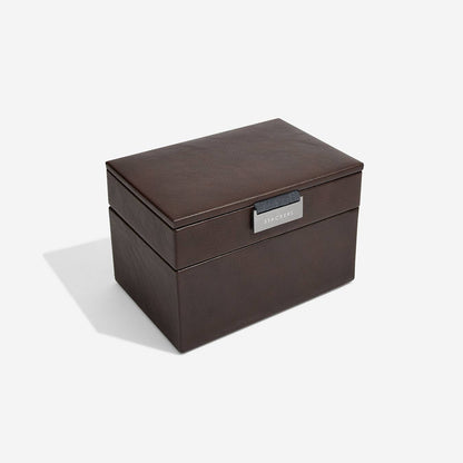 Stackers - Brown Mini Watch & Cufflink Box Set