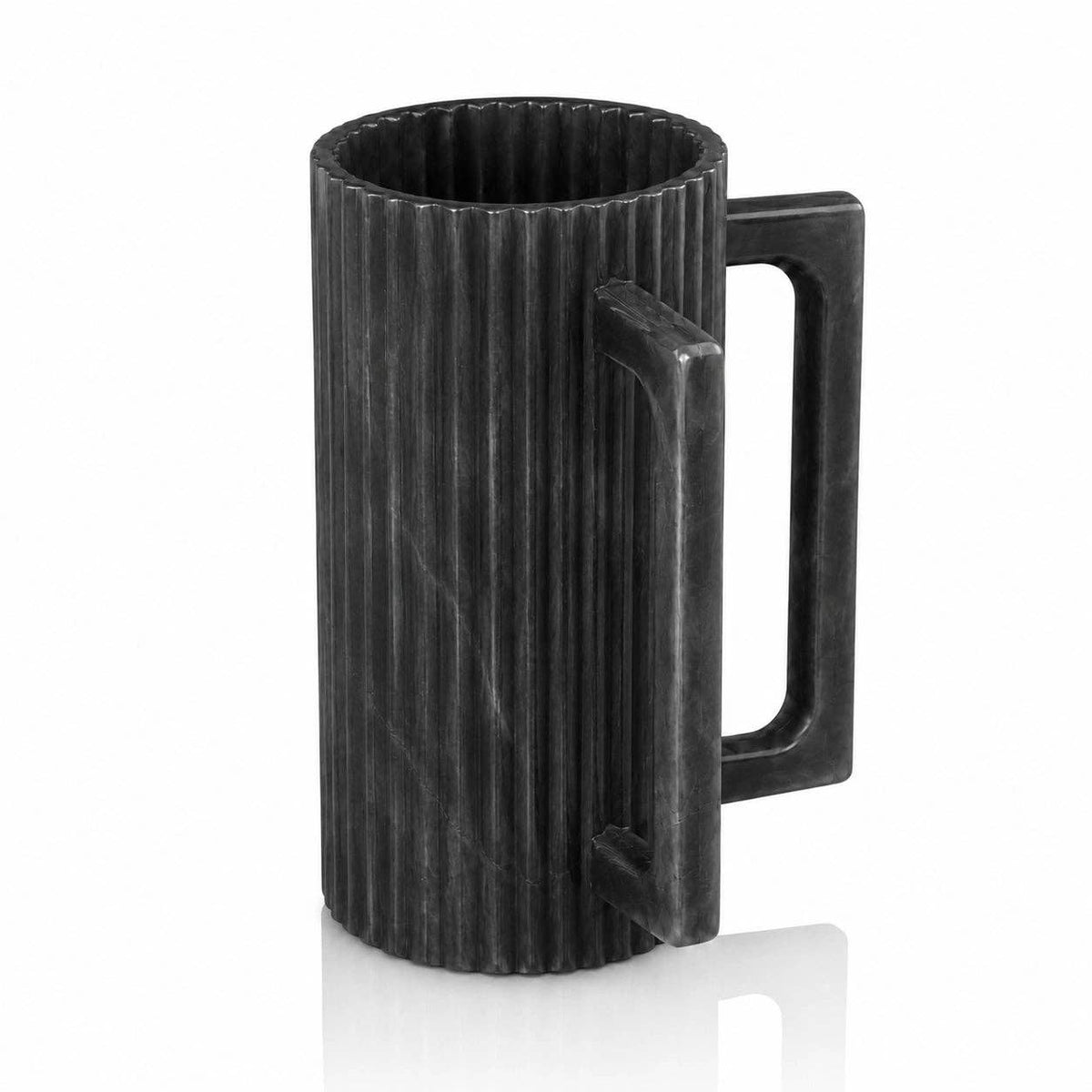 Waterdale Collection - Fluted Resin Washing Cup: White Gold