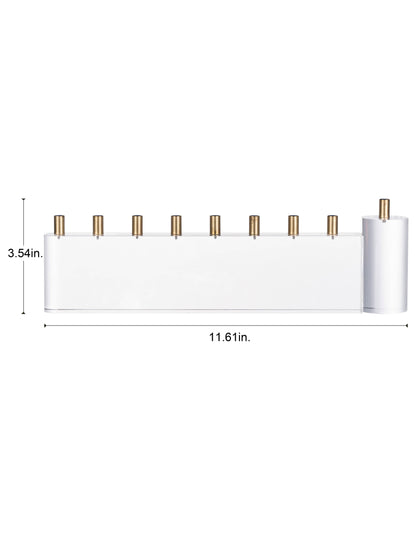 DesignStyles Home - Willow & Riley 30 MM Gold Candle Holders Acrylic Menorah