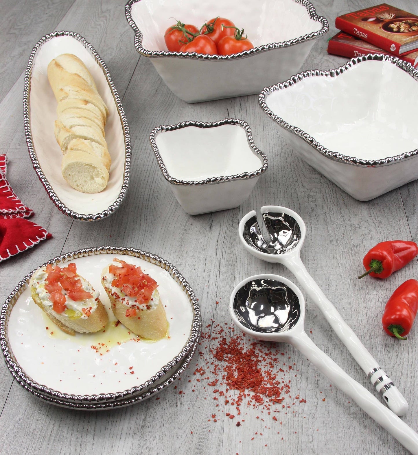Pampa Bay - Porcelain Salad Server Set