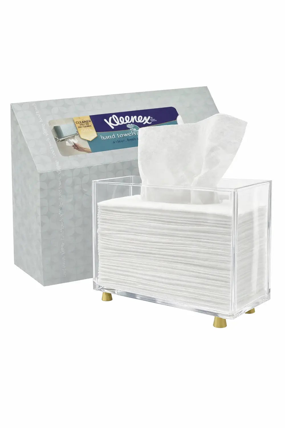 Krifts Products - Acrylic Paper Towel Holder & Dispenser for Kleenex-Style