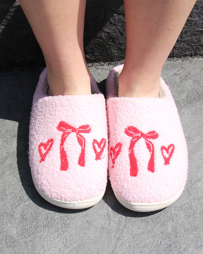Lemonbella - Christa Cozy Slippers Cupids Bows