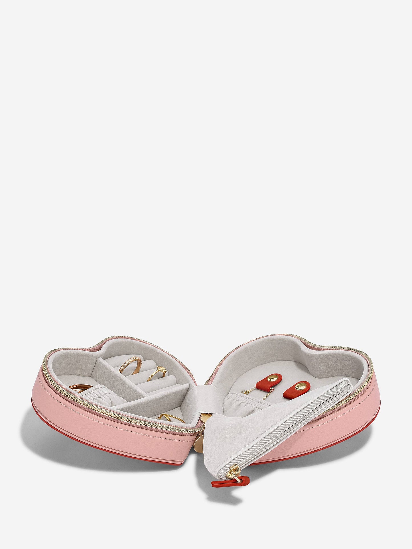 Stackers - Pink Heart Travel Jewellery Box