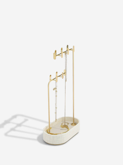 Stackers - Oatmeal & Linen Multi-Hook Jewellery Stand