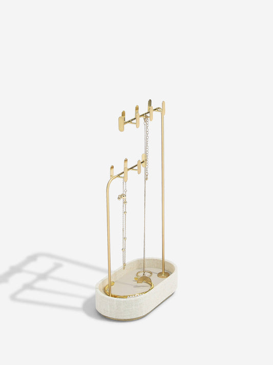 Stackers - Oatmeal & Linen Multi-Hook Jewellery Stand